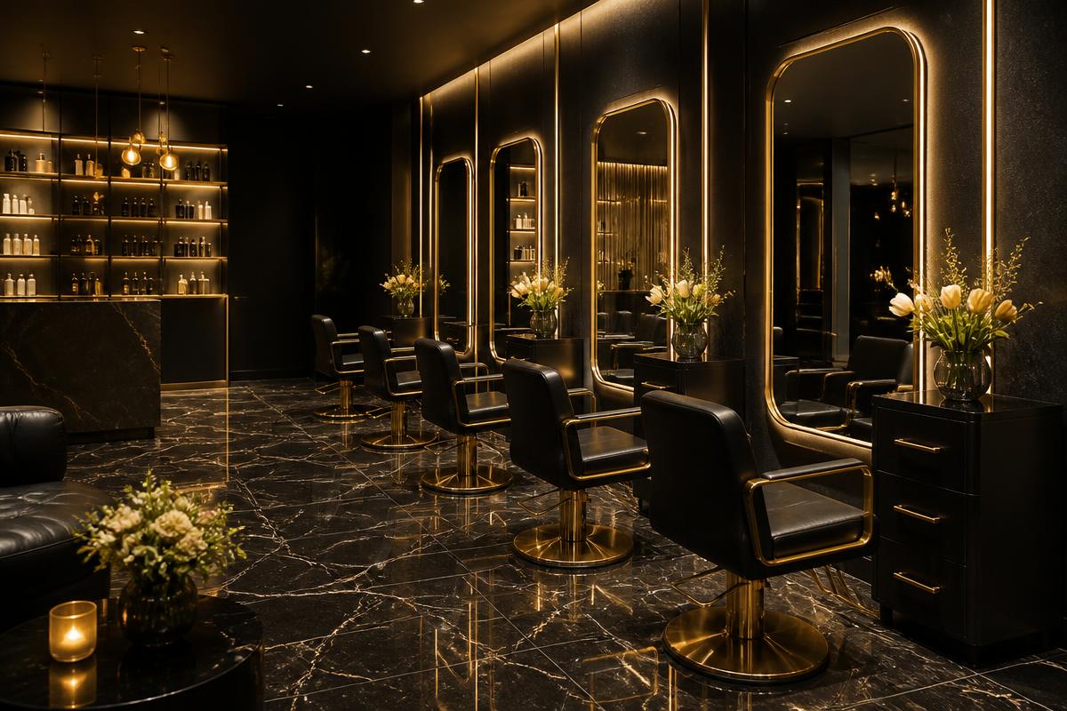 Luxury salon interior